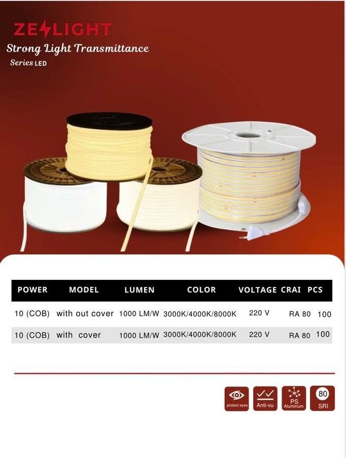 حبل ليد ستريب COB 220V